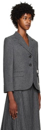 Erdem Gray Embroidered Blazer