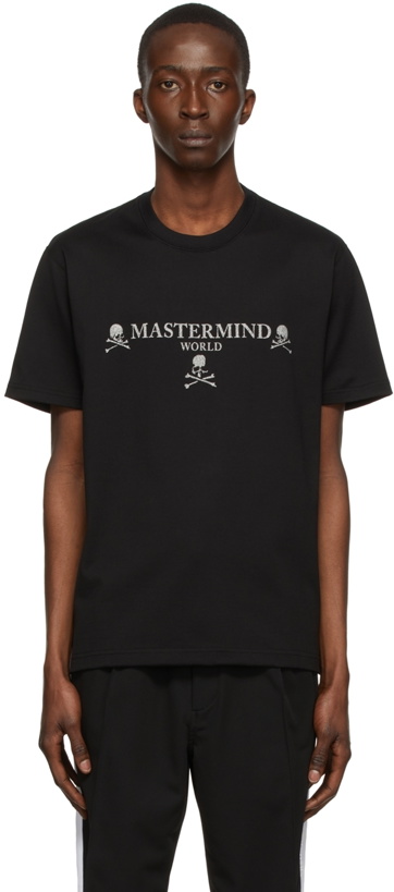 Photo: mastermind WORLD Black Cotton T-Shirt