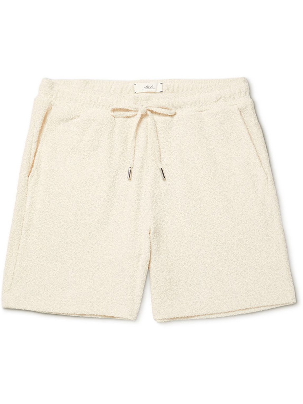 Photo: Mr P. - Organic Cotton-Terry Drawstring Shorts - Neutrals