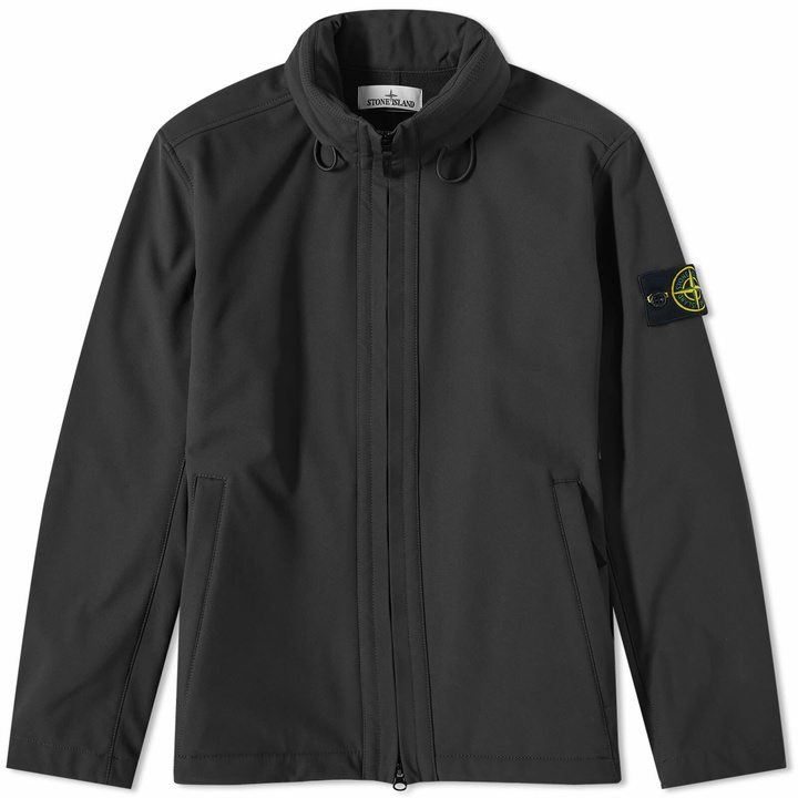 Photo: Stone Island Men's Waterproof Stretch Canvas Jacket in Black