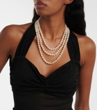 Alessandra Rich Layered pearl necklace
