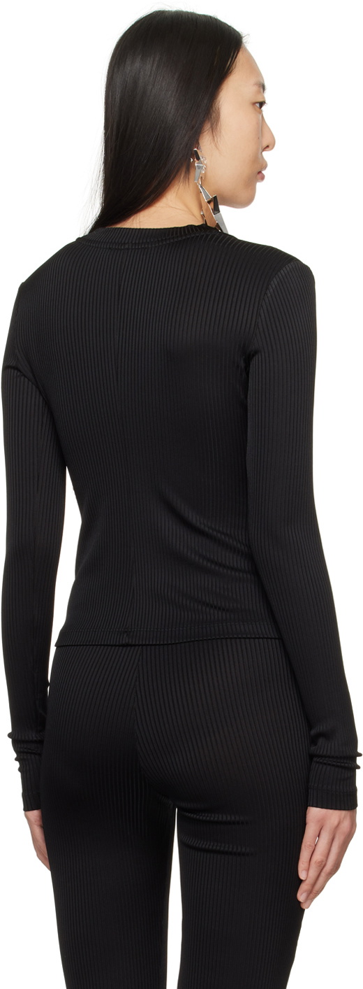 AREA Black Star Stud Top