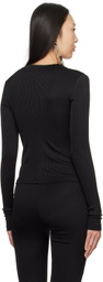 AREA Black Star Stud Top