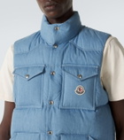 Moncler Ervional denim down vest