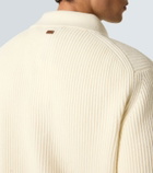 Tod's Ribbed-knit wool and cashmere cardigan