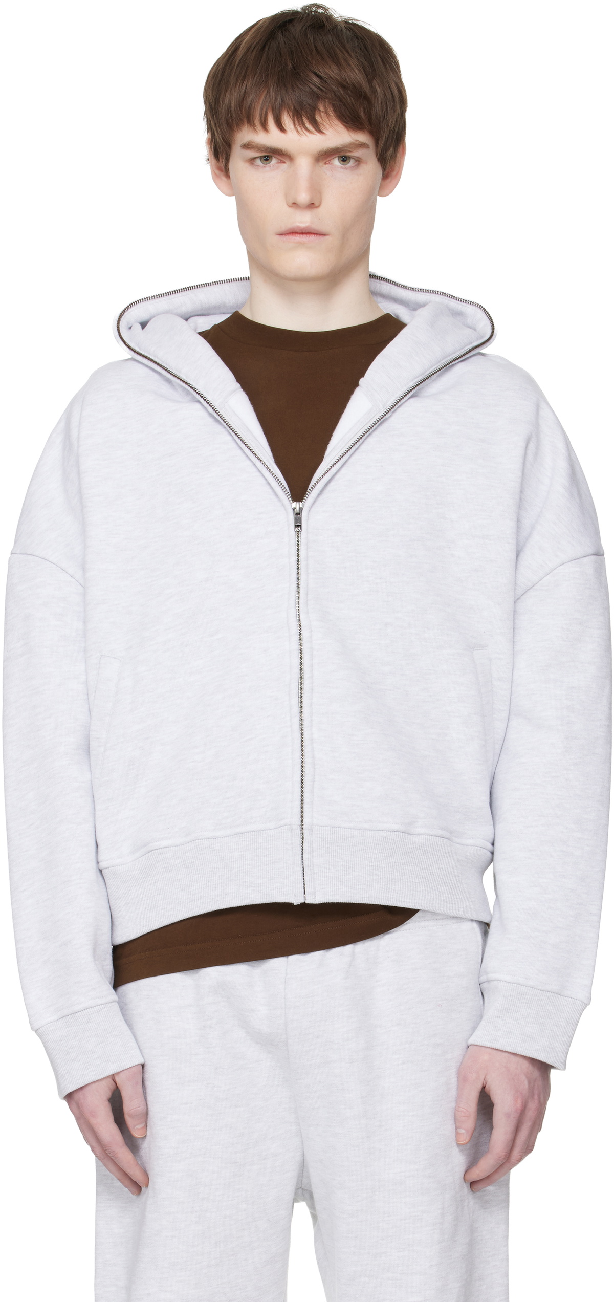 Entire Studios Gray Eternal Zip Hoodie Entire Studios