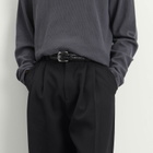 Studio Nicholson Men's Line Tech Wool Pleated Trouser in Black