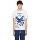 Blue Blue Japan SSENSE Exclusive White Hawk Pine and Mt Fuji Sakura T-Shirt