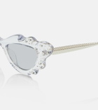Aquazzura Palm Babe embellished cat-eye sunglasses