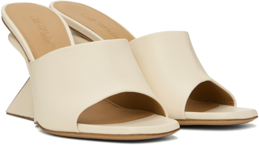 ＊OFF WHITE＊ Jug Wedge Mules OFF-WHITE Jug Wedge Mule White (Women's