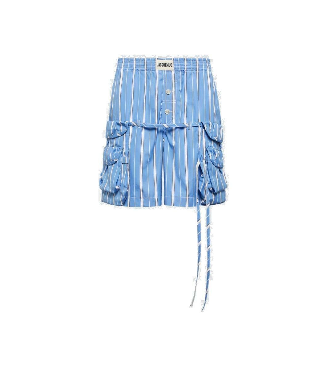 Photo: Jacquemus Le short Trivela striped cotton shorts