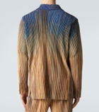 Homme Plissé Issey Miyake Paint Brush Close-Up pleated blazer