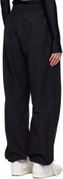 Marine Serre Black 'MS Sport' Nylon Track Pants