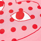 Comme des Garçons Play Men's Red Heart Polka Dot Logo T-Shirt in Pink