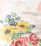 Brock Collection - Peplum floral silk-blend skirt