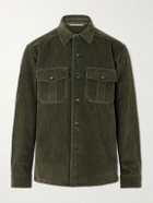 Canali - Cotton-Corduroy Overshirt - Green