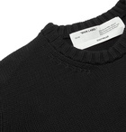 Off-White - Logo-Print Cotton Sweater - Black