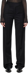 Ann Demeulemeester Black Vanja Asymmetric Trousers