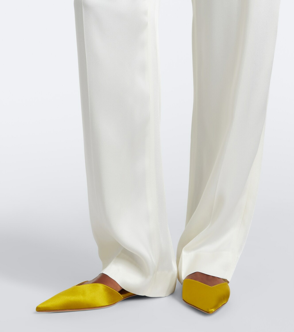Victoria Beckham Satin wide-leg pants