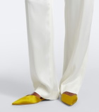 Victoria Beckham Satin wide-leg pants
