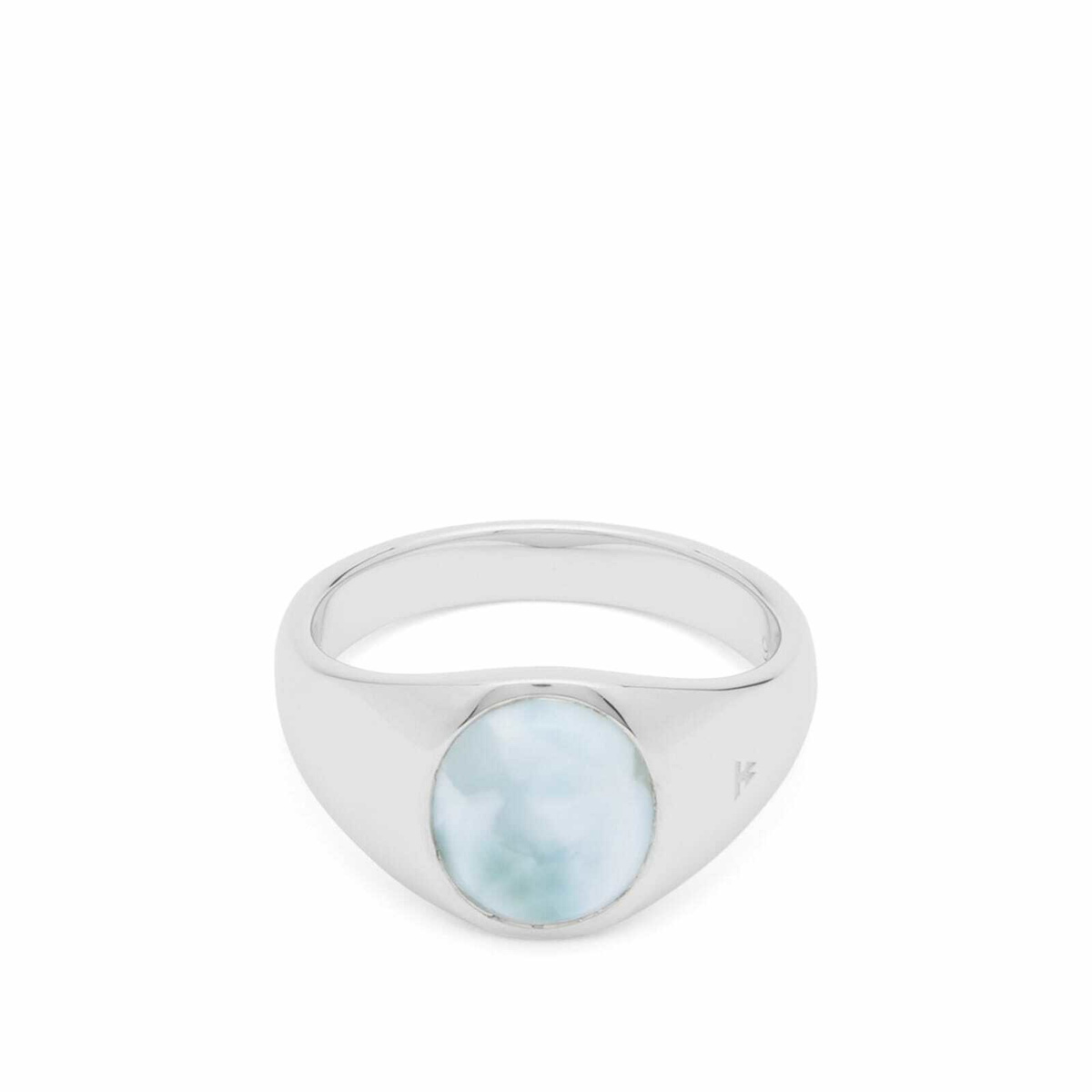Tom Wood Kim Ring in Ice Blue Larimar