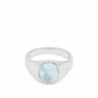 Tom Wood Kim Ring in Ice Blue Larimar