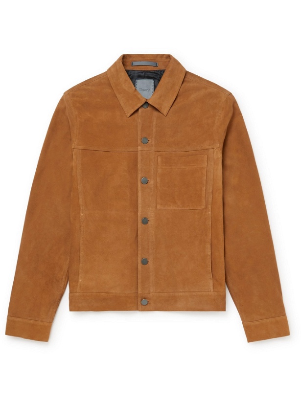 Photo: THEORY - Patterson Suede Jacket - Neutrals - XS