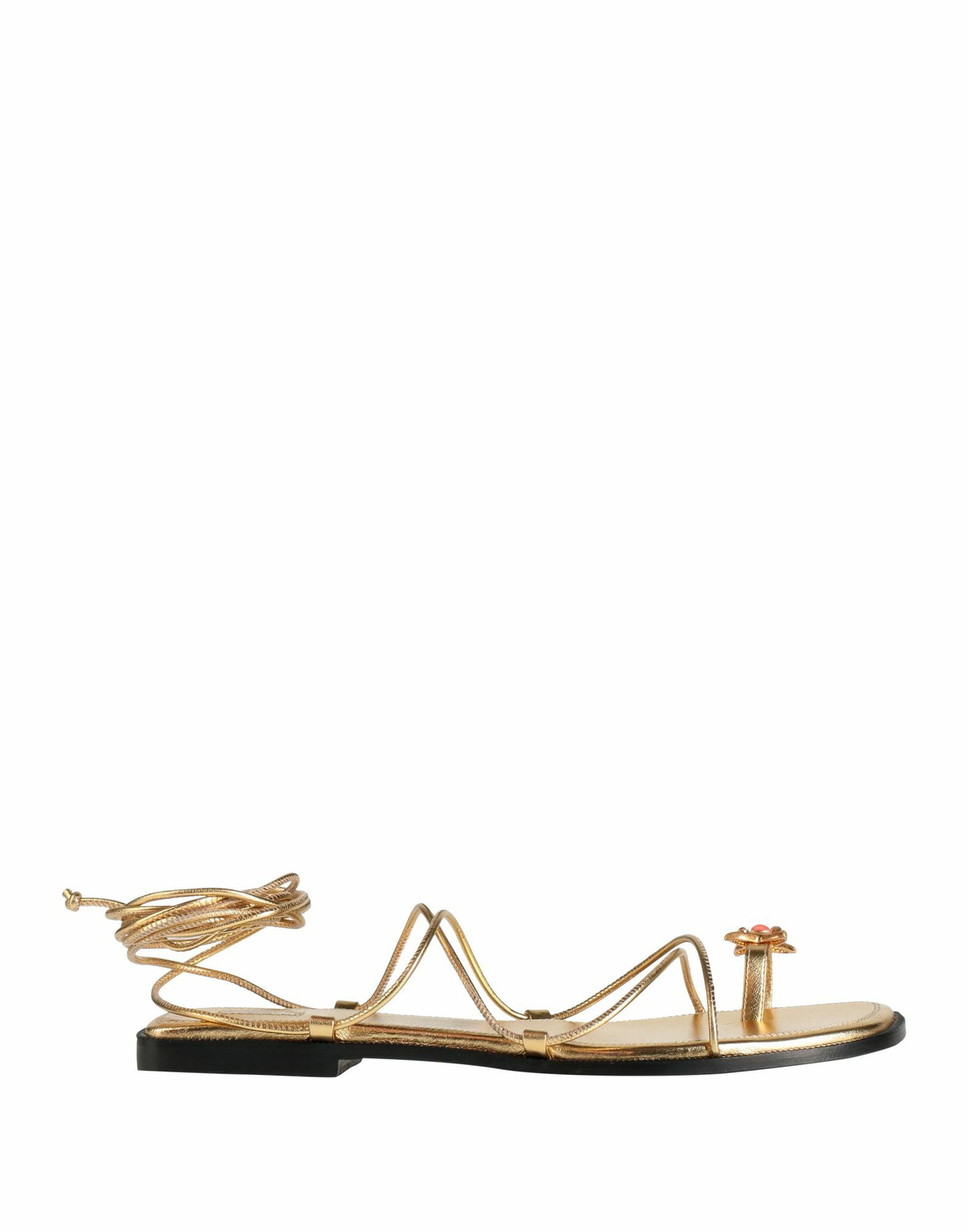 Nodaleto Womens Thong sandal in Gold