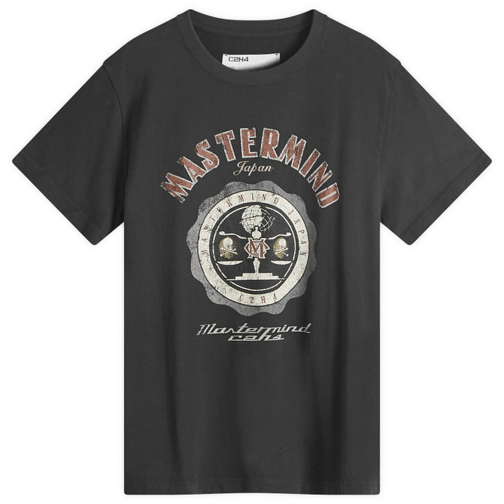 Photo: C2H4 Men's x mastermind JAPAN Balancing T-Shirt in Graphite Black