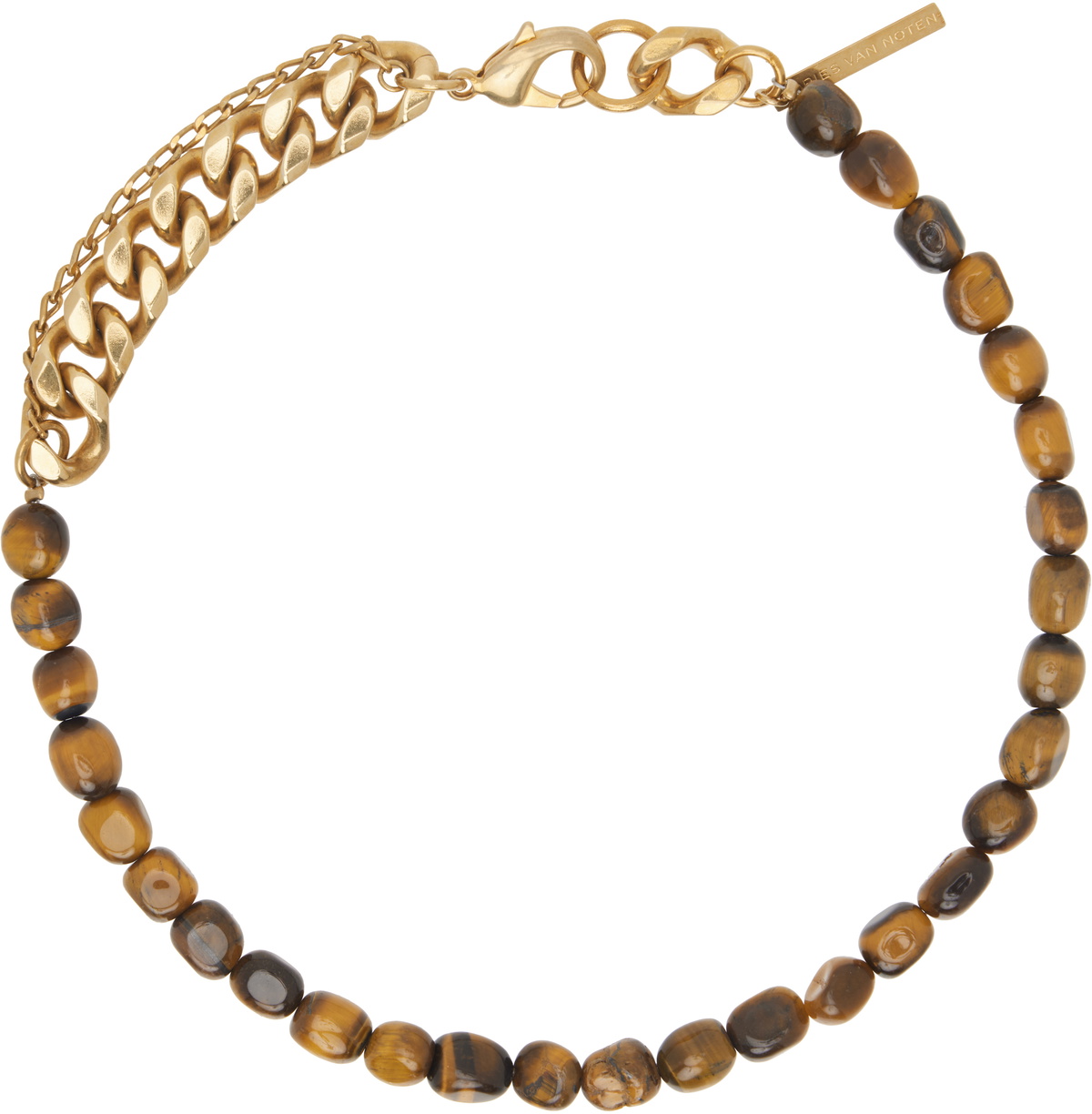 Dries Van Noten Men's Ball Pendant Necklace in Black Dries Van Noten