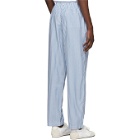 Sunspel Blue and White Striped Pyjama Pants