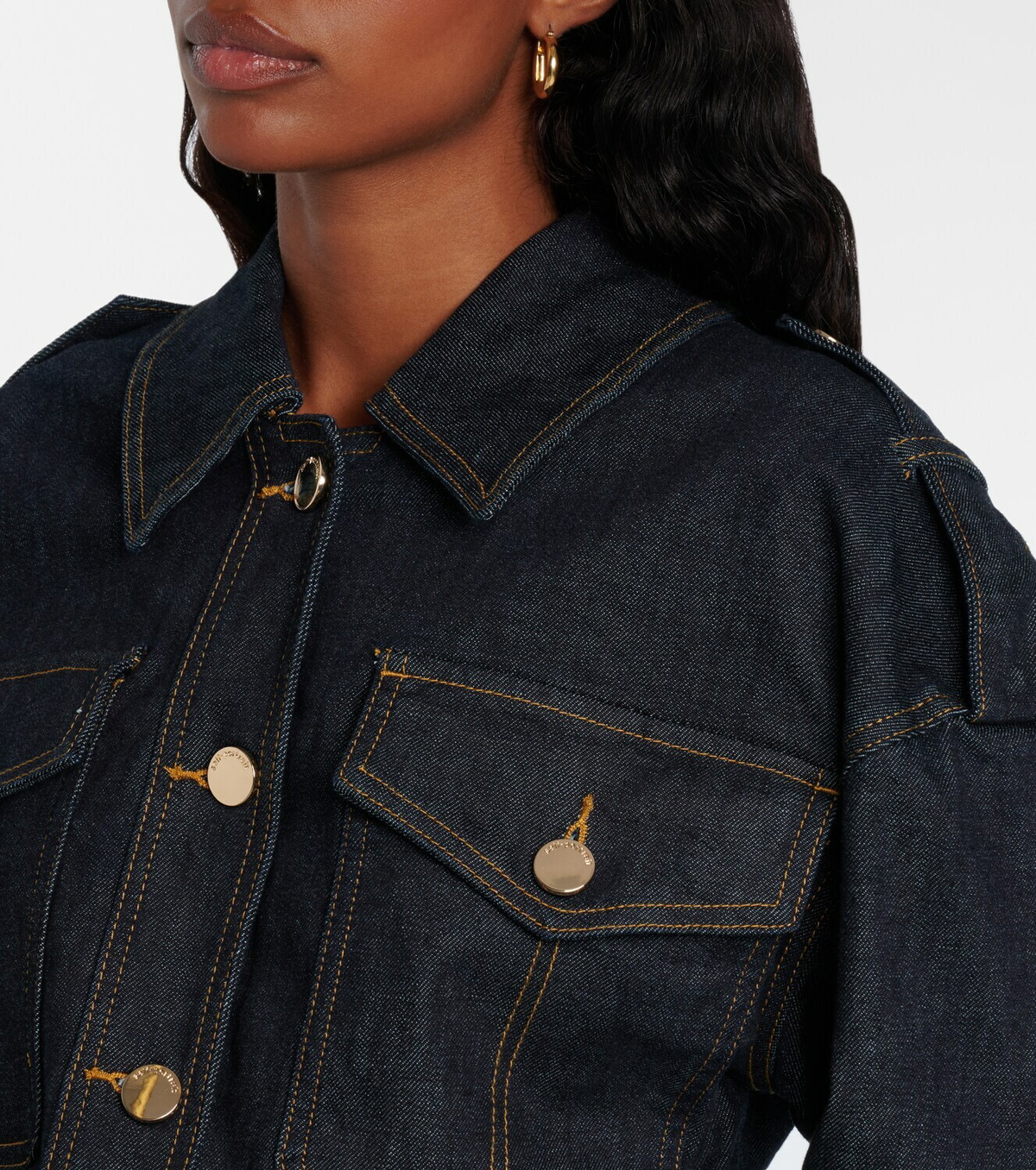 Self-Portrait Denim romper