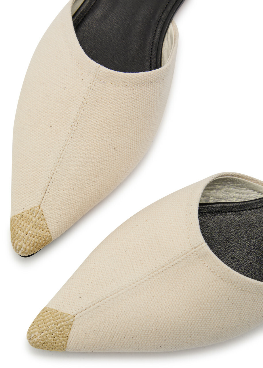 Jacquemus Les Sandales Espadrilles Canvas Flats Beige