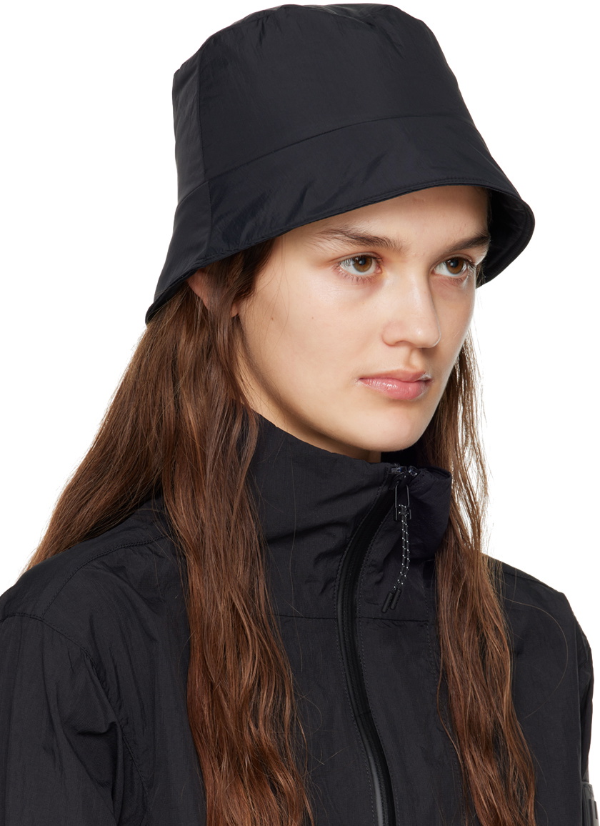 Juun.J Black Insulated Bucket Hat