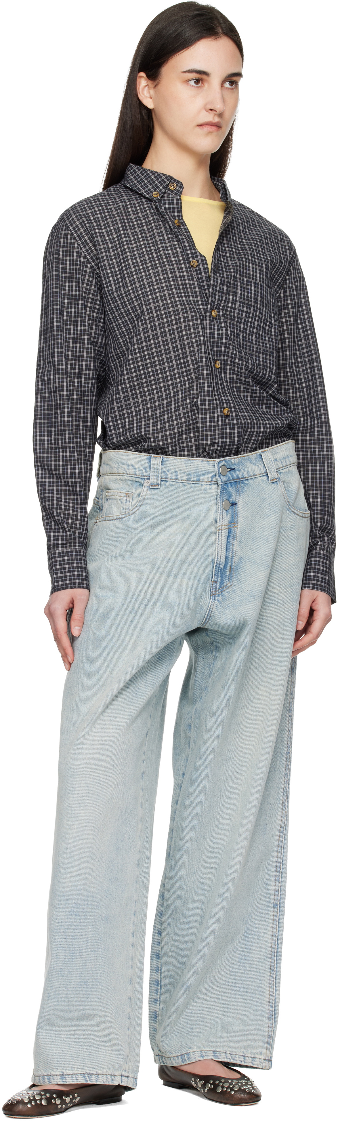 Gimaguas Blue Baggy Jeans