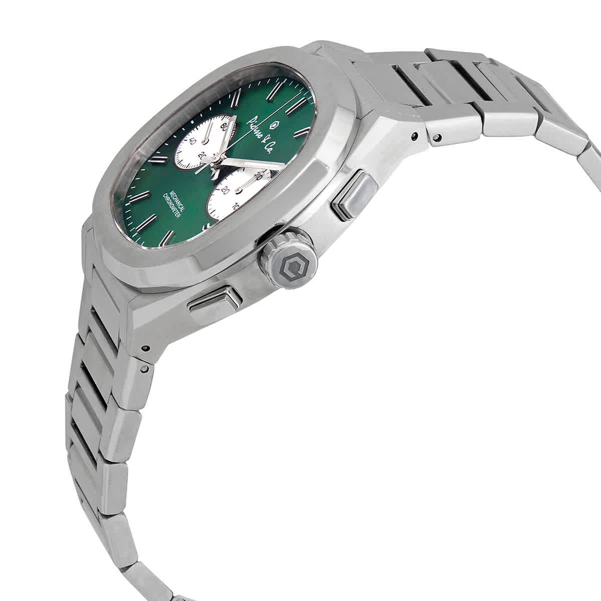 Picasso and Co Chairman II Chronograph Hand Wind Green Dial Mens Watch PWCH2GRSS
