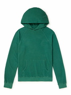 Les Tien - Garment-Dyed Cotton-Jersey Hoodie - Green