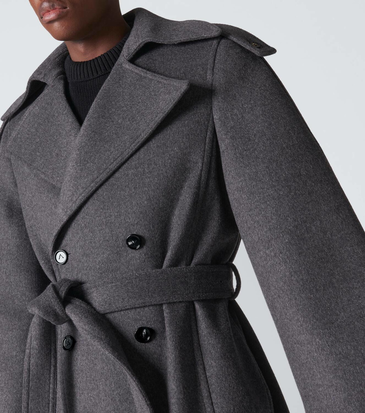 Bottega Veneta Belted wool trench coat Bottega Veneta