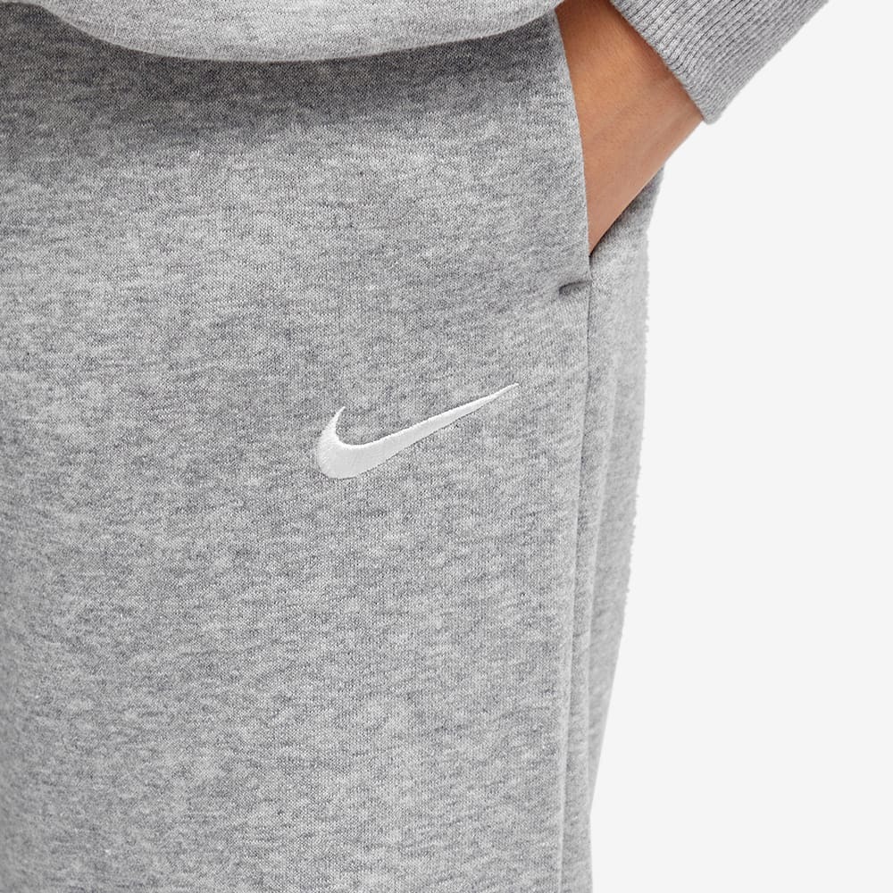 Nike Women's Phoenix Fleece Wide Pant in Dark Grey Heather/Sail