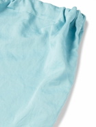 CLEVERLY LAUNDRY - Cotton Shorts - Blue