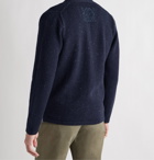 Inis Meáin - Donegal Merino Wool and Linen-Blend Cardigan - Blue