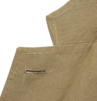 Rubinacci - Sage Unlined Linen Blazer - Sage green