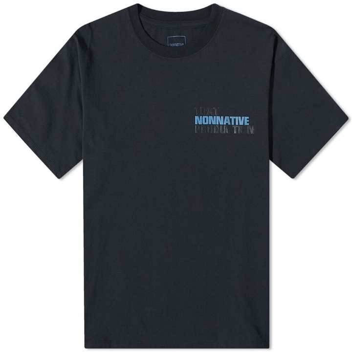 Photo: Nonnative Men's Dweller Bowery Logo T-Shirt in Black