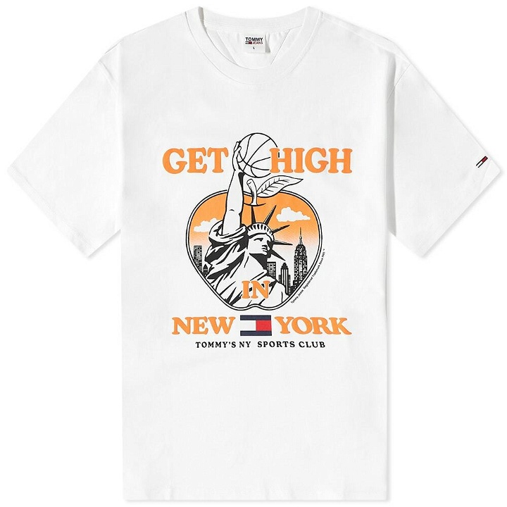 Photo: Tommy Jeans Men's New York Basketball T-Shirt in White