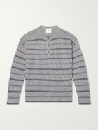 The Elder Statesman - Nimbus Striped Cashmere Sweater - Gray