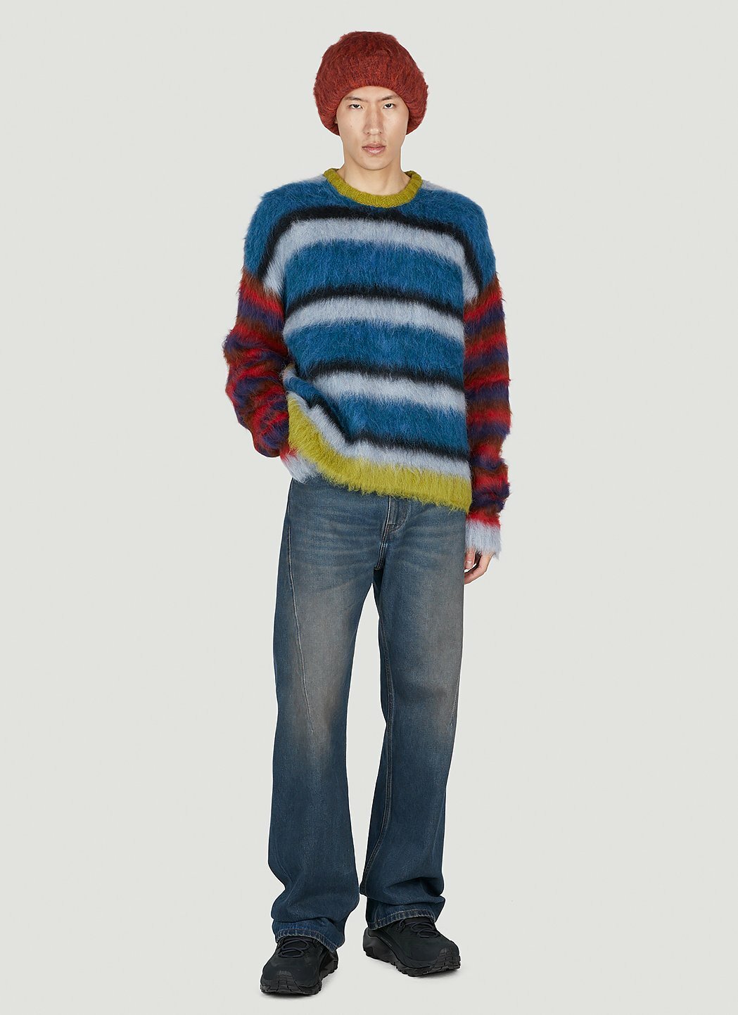 Brain Dead Blurry Lines Sweater