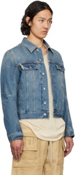 Rick Owens DRKSHDW Indigo Hollywood Trucker Denim Jacket