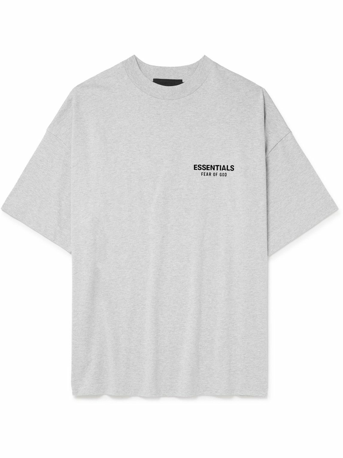 FEAR OF GOD ESSENTIALS - Oversized Logo-Appliquéd Cotton-Jersey T-Shirt ...