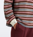 The Upside Wonder striped cotton polo sweater