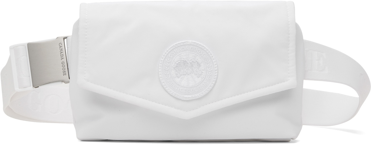 Canada Goose White Mini Waist Pack Belt Bag